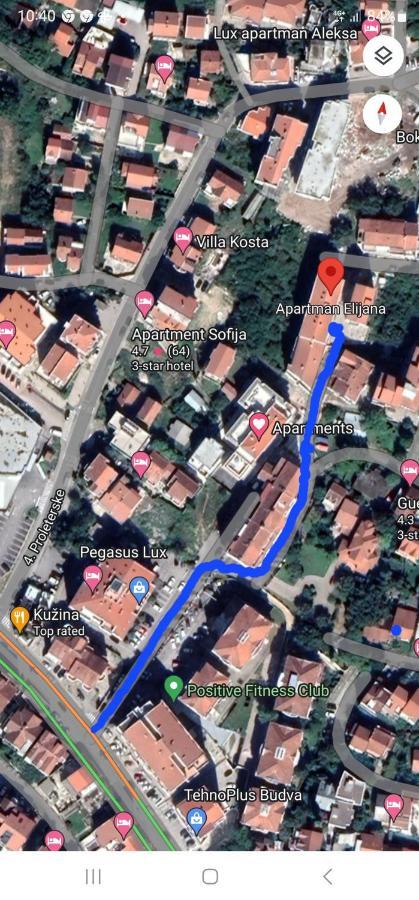 Apartman Elijana Будва Экстерьер фото